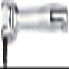 3/8" Drive Open Head Ratchet Pear Shaped Contour Grip 7-7/8" view 1