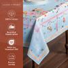Maison d' Hermine Table Cloth Rectangle Table 100% Cotton 60 x 108 Inches Tablecloth Reusable Decorative for Dining Room Farmhouse Home Valentines Day Decorations Spring Summer - Ibiza - Blue view 2