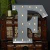 Efavormart 2 FT Large Metal Marquee Letter F, Cordless LED Light Up Sign Perfect for Wedding Backdrop, Birthday Party Decor, Home Accent & Photography Photo Props view 2