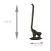 Rustic Brown Cast Iron Tall Trunk Elephant Paper Towel Holder view 4