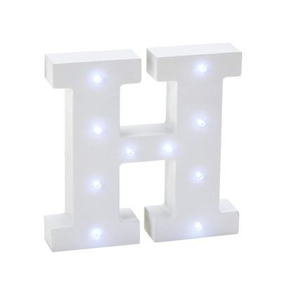 Stumps Wooden Vintage LED Marquee Letter H