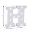 Stumps Wooden Vintage LED Marquee Letter H view 2