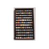 flag connections Lockable Military Challenge Coin Display Case Cabinet Rack Holder, Lockable - Mahogany Finish view 1