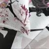 Ambesonne Cartoon Coverlet, Flower Butterflies Wings Branches Ornaments Floral Spring Forest, 2 Piece Decorative Quilted Bedspread Set with 1 Pillow Sham, Twin Size, Maroon Black Pink view 3