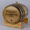 Design Engraved Premium American White Oak Aging Barrels (1 Liter) - Wooden Barrels For Aging Your Own Whiskey, Bourbon, Wine, Tequila, Rum, Scotch, Beer, & More | Personalized Design Engraved RHB156 view 1