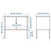 IKEA Lixhult Cabinet, Metal, Gray view 3
