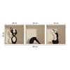 3D Effect Adhesive Stickers | Wall Decoration Sticker Statues Design  Trompe L'Oeil Bedroom and Living Room  Set of 3 Pieces 30 x 30 cm view 3