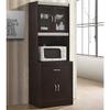 Hodedah HIKF96 Choco-Grey Kitchen Cabinet, Assembled Dimensions: 70.86 in. H x 23.85 in. W x 15.75 in. D, Gray view 2