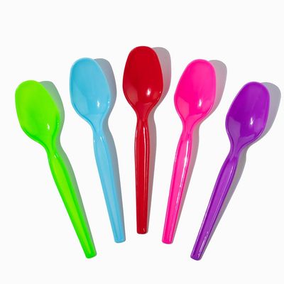 1000-Count Disposable Plastic Spoons Mixed Colors | Durable Party Spoons for Ice Cream & Desserts | Frozen Dessert Supplies