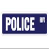 Police Aluminum Street Sign New cop Officer Law Man | Indoor/Outdoor | 30" Wide view 1