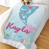 GiftsForYouNow Mermaid Tail Personalized Sherpa Blanket view 2