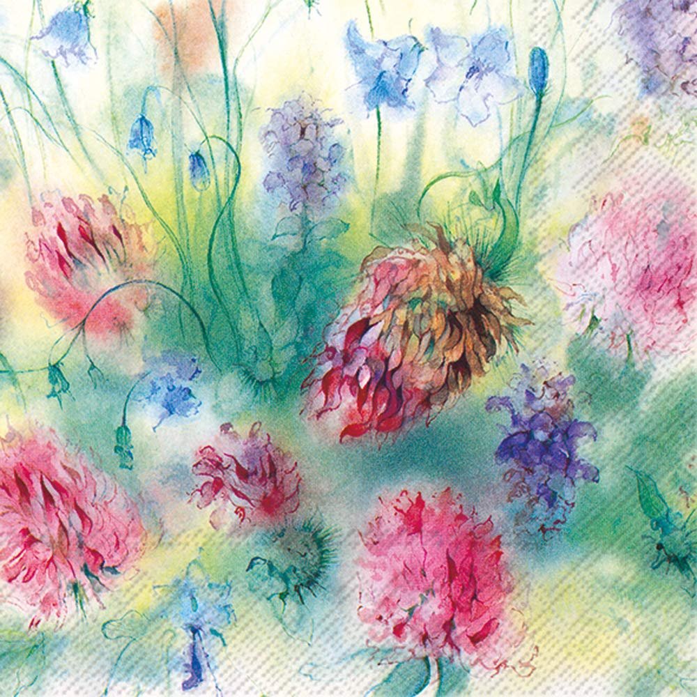 BOSTON INTERNATIONAL Clover And Bellflower Lunch Napkin, 20 CT