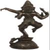 Dancing Ganesha - Brass Statue - Color Indian Cocoa Color view 3