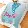 GiftsForYouNow Mermaid Tail Personalized Sherpa Blanket 50"x60" view 2