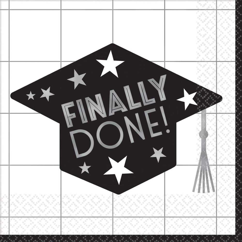 Stumps Graduation Grad Grid Luncheon Napkins Party Supplies Decorations