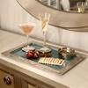 Decorative Aluminum Rectangle Tray (DH6000) | Metal Serving Tray | Accent Tray for Coffee Table |Tray | Home Decor Tray for Christmas, Easter, Halloween,New Year. view 2