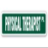 Physical Therapist Aluminum Street Sign PT Therapy Rehab Rehabilitation | Indoor/Outdoor | 30" Wide view 1