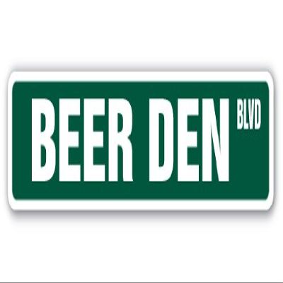 SignMission 6" X 24" Aluminum Sign, Beer Den