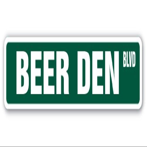 SignMission 6" X 24" Aluminum Sign, Beer Den