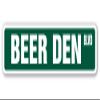 SignMission 6" X 24" Aluminum Sign, Beer Den view 1