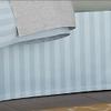 1 Piece Blue Stripe Pattern Bed Skirt Full Size Luxury Simple Plain Geometric Bedskirt Bed Valance Stylish Modern Casual Style Fade-Resistant 15-Inch Drop Length, Durable Soft Egyptian Cotton view 1