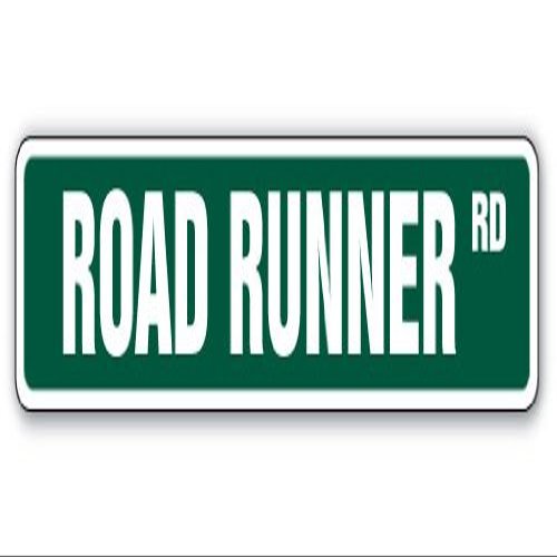 Road Runner Aluminum Street Sign Collector hemi Muscle car Cartoon | Indoor/Outdoor | 30" Wide
