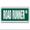 Road Runner Aluminum Street Sign Collector hemi Muscle car Cartoon | Indoor/Outdoor | 30" Wide view 1