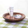 18" Lazy Susan with Flared Lip Cherry Finish view 3