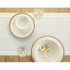 Solino Home Linen Ivory Table Runner 144 Inches Long - 100% Pure Linen Extra Long Table Runner 14 x 144 Inch for Spring, Easter - Classic Hemstitch view 3