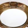 59.6 CM Antique Brown Finish Canal Boat Porthole-Window Ship Round Mirror Wall Home Decor view 2