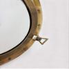59.6 CM Antique Brown Finish Canal Boat Porthole-Window Ship Round Mirror Wall Home Decor view 3
