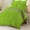 HR Luxury Linen Soft Luxurious 4-Piece Pinch Pleated Pintuck Decorative Quilt Duvet Cover Set with Comforter 100% Cotton 400 Thread Count Duvet Insert (Oversized Super King, Light Sage) view 1