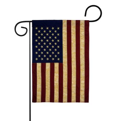 USA Vintage Garden Flag Americana Old Glory US American United States Country Particular North America Small Decorative Gift Yard House Banner Double-Sided Imported 13 X 18.5