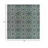 Oriental Weavers Latitude Indoor/Outdoor Rug - 609B3-3'3" x 5' - in Teal/Grey - Classic Casual Style, Water, Stain and Fade Resistant, Hose Clean, Patio, Outdoor Living Area Rug view 2