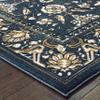 Oriental Weavers Bowen Area Rug - 534L2-2'3" x 7'6" - in Navy/Gold - Vintage Inspired, Stain Resistant, Family and Pet Friendly, Entryway, Hallway Runner Rug view 2