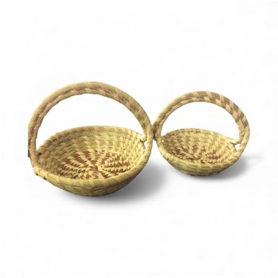 Christal's Creations Sweetgrass Double Handle Basket