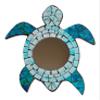 Barry Owens BV635 Mosaic Sea Turtle Mirror Wall Plaque 11.5 Inches x 10.25 Inches view 1