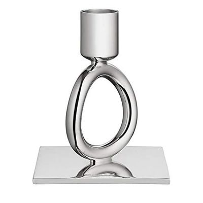 Christofle Vertigo Silver-Plated Single-Ring Candleholder #4210078