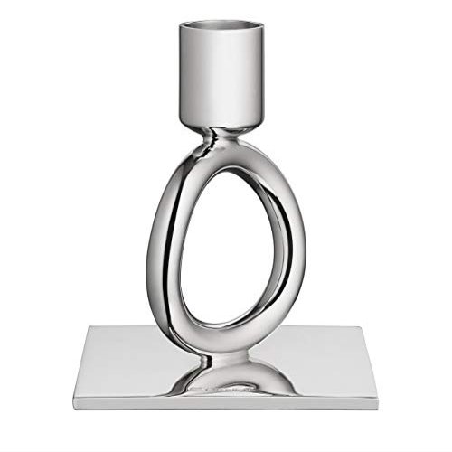Christofle Vertigo Silver-Plated Single-Ring Candleholder #4210078