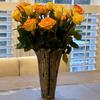 Decorative Aluminum Broken Flower Vase (DH3017) | Tall Metal Flower Container | Aluminum Flower Centerpiece for Home Decor,Wedding, Party, Decor Accent Flower Vase. view 2