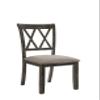 Acme Claudia II Side Chair (Set of 2) in Weathered Gray view 1