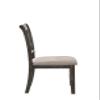 Acme Claudia II Side Chair (Set of 2) in Weathered Gray view 4