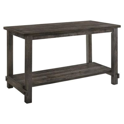Acme Martha II Wood Counter Height Table in Weathered Gray