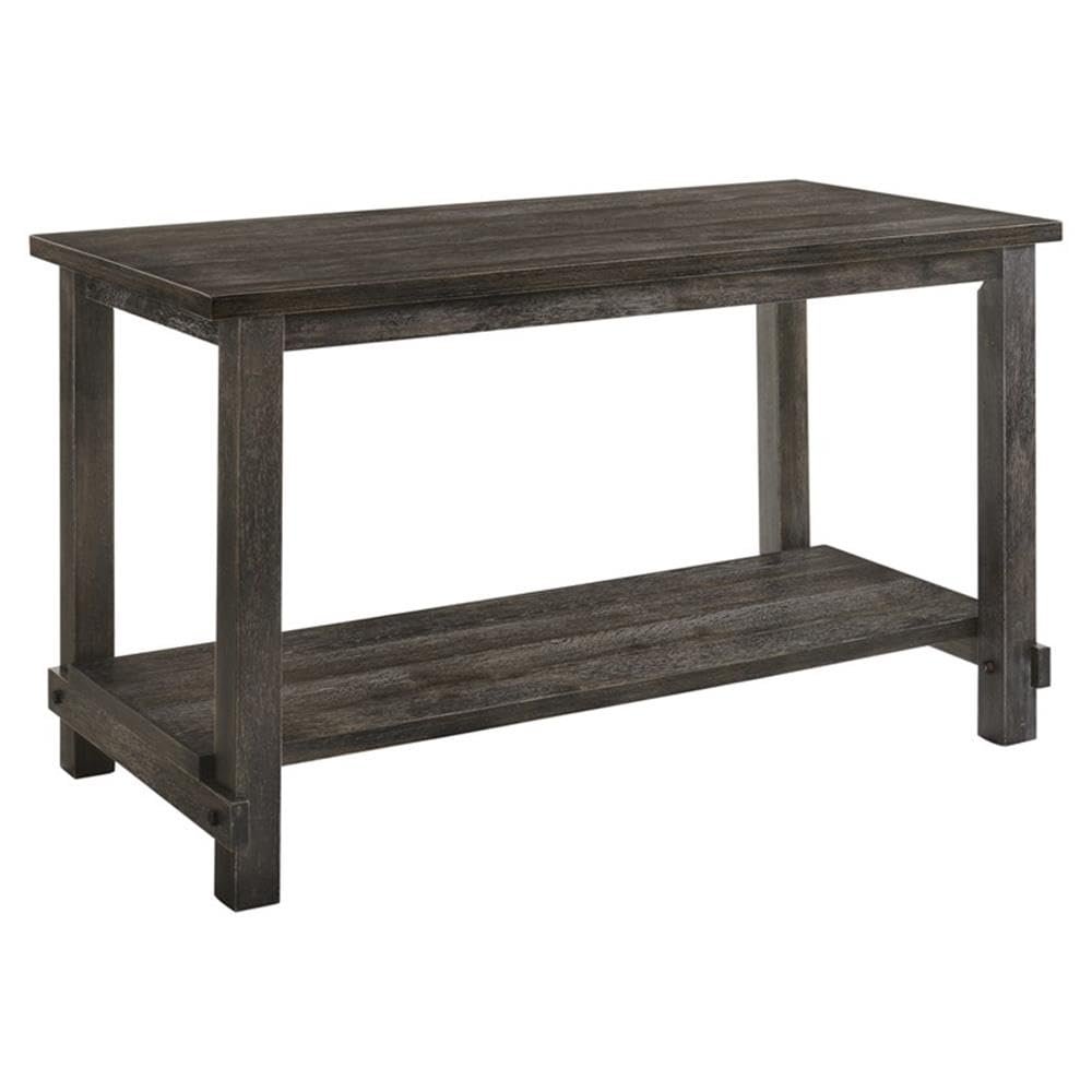 Acme Martha II Wood Counter Height Table in Weathered Gray