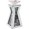 Acme Nowles Accent Candleholder in Mirrored and Faux Stones view 1