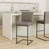 New Pacific Direct Ronan PU Leather Counter, Set of 2 Bar & Counter Stools, Antique Graphite Gray view 2