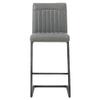 New Pacific Direct Ronan PU Leather Counter, Set of 2 Bar & Counter Stools, Antique Graphite Gray view 4