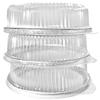 12" Round Flat Aluminum Foil Catering Tray w/Dome Lid - Disposable Cater Serving Pan (Pack of 10 Sets) view 2