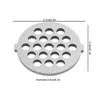 Meat Grinder Plate Replacement, Durable Alloy Grinding Disc with 5mm and 7mm Holes, Mincer Attachment for Home and Commercial Meat Processing view 3