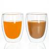 [4-Pack,12Oz] Glass Cups, Double Walled Thermo Espresso Glasses, Insulated Coffee Mugs, Drinking Glasses view 3